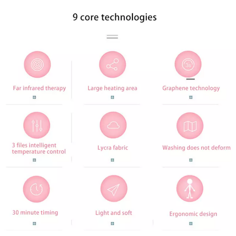 Heating Belt Manufacturer - Factory Price New Design Portable Period Pink Waist