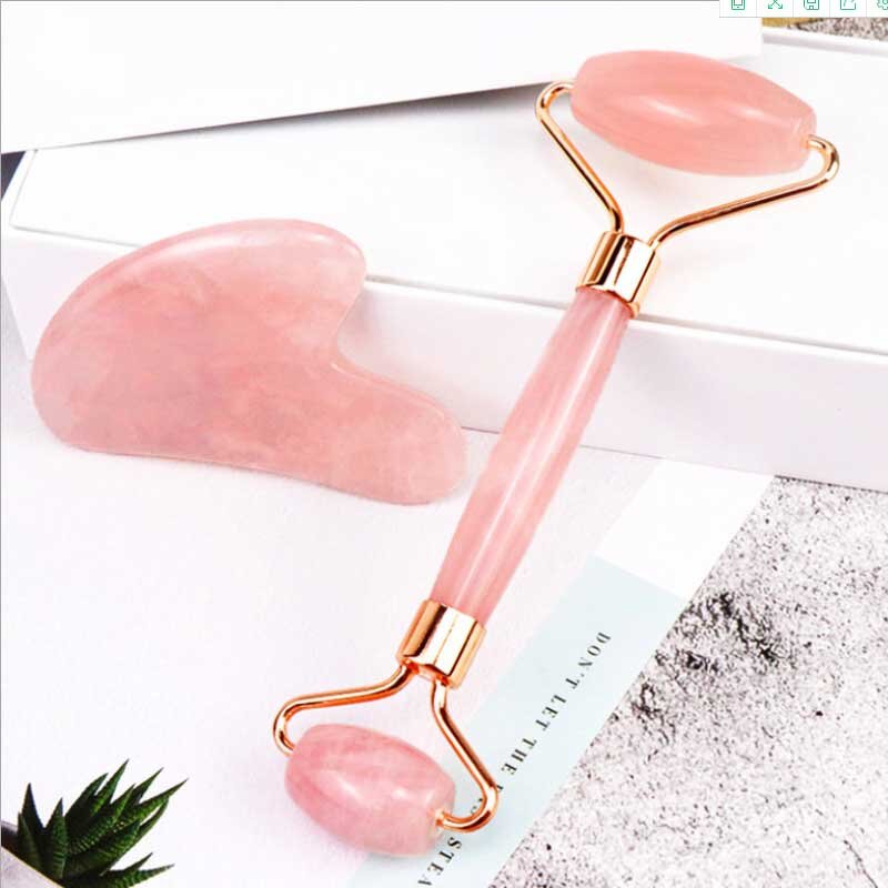 Jade Roller Manufacturer - Anti Aging Rose Quartz Private Label Facial Pink for Face