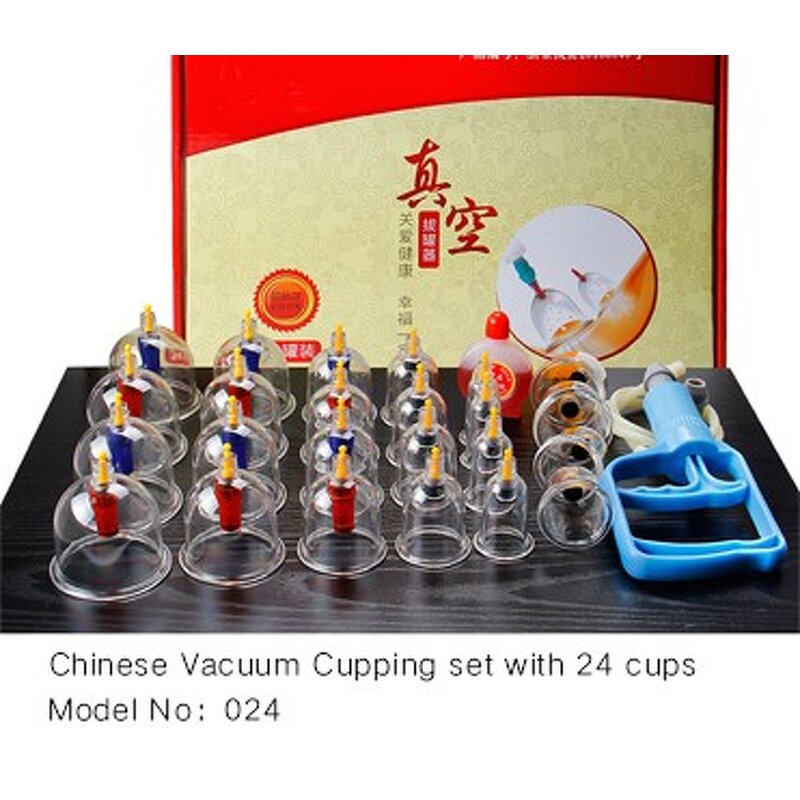 Cupping Machine Set Manufacturer - 24 Sets Medical Body Chinese Hijama Butt Massage for Hijama