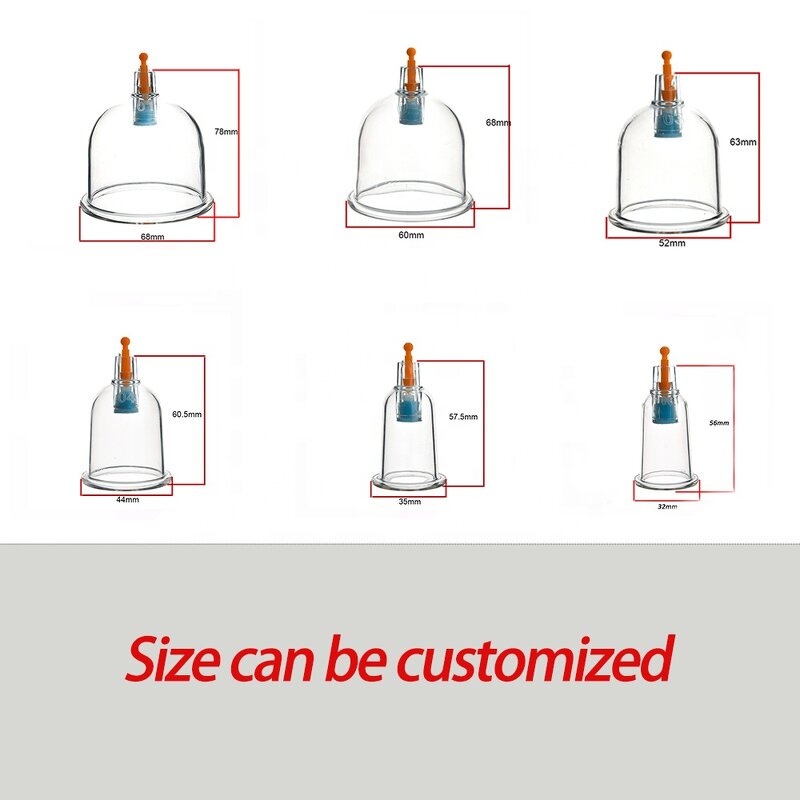 Cupping Cup Manufacturer - Wholesale Disposable Hijama Body CE OEM Transparent Vacuum Massage ABS Plastic