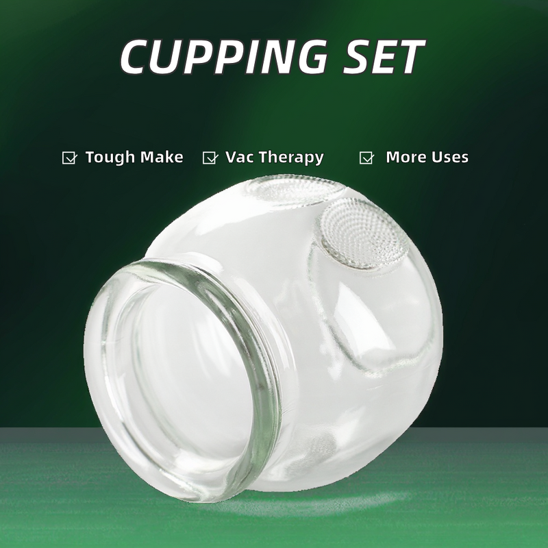 Acupuncture Cupping Set Manufacturer - Chinese Hijama Therapy Glass Vacuum Cups for Body Treatment