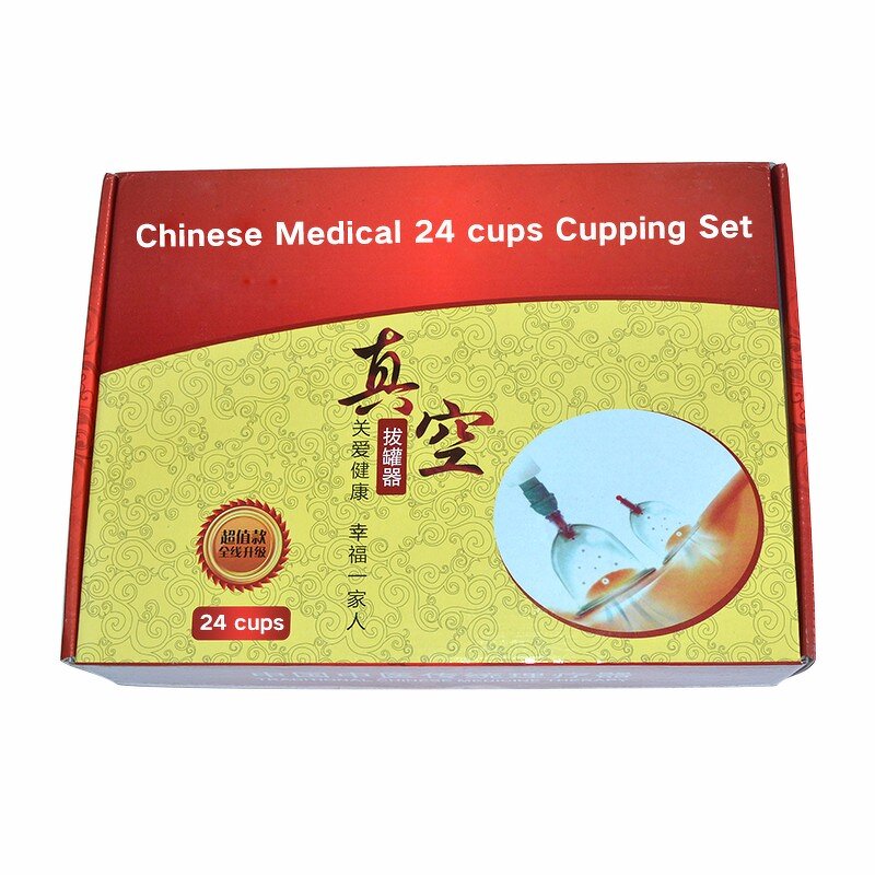 Cupping Machine Set Manufacturer - 24 Sets Medical Body Chinese Hijama Butt Massage for Hijama