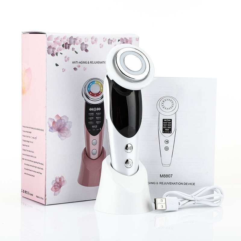 Electric Facial Massager Manufacturer - Multifunctional Skin Care 5 in 1 EMS Face Lift Machine