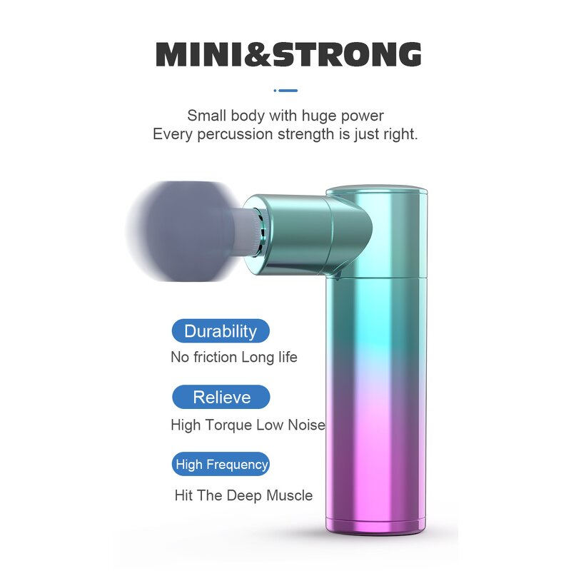 Mini Massage Gun Manufacturer - New Products Handheld Pocket Vibration Deep Small Fascial Electric Massager