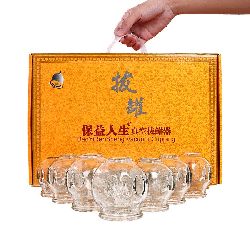 Acupuncture Cupping Set Manufacturer - Chinese Hijama Therapy Glass Vacuum Cups for Body Treatment