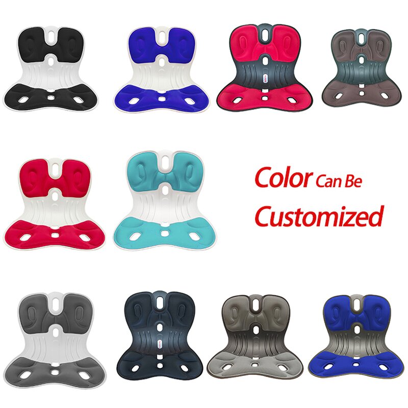 Posture Corrector Chair Manufacturer - Spine Sitting Lumbar Back Brace Mesh Adult Waist Support Red Black