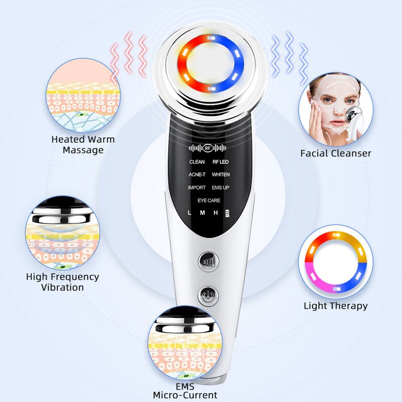 Electric Facial Massager Manufacturer - 5 in 1 Multifunction for Skin Care