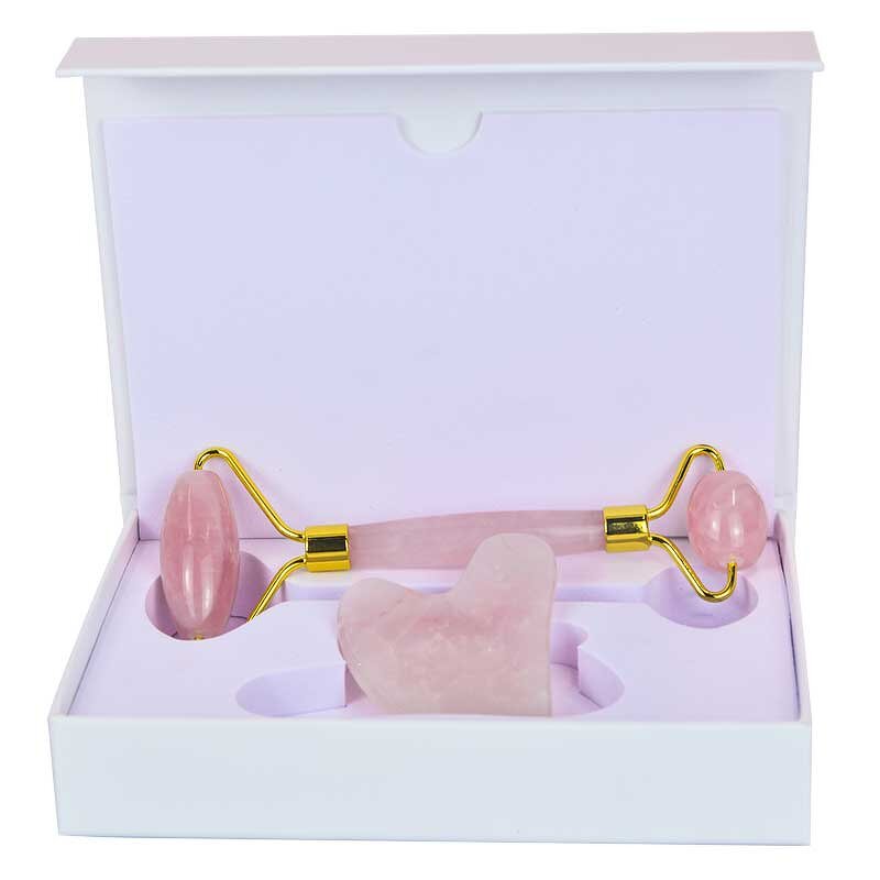 Jade Roller Manufacturer - Anti Aging Rose Quartz Private Label Facial Pink for Face