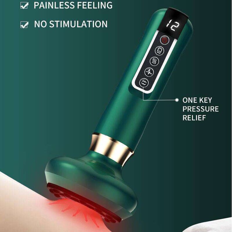 Electric Cupping Therapy Set Manufacturer - Smart 6 Modes Portable Rechargeable Multi-function Guasha 3 in 1