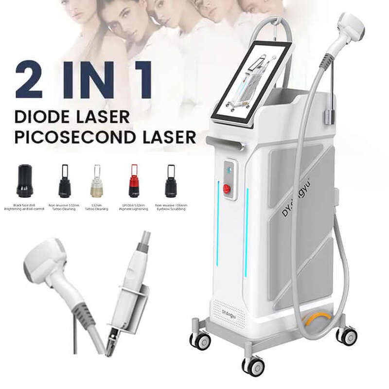 Dual Action Laser Machine Manufacturer - 808Nm Diode & 2-in-1 Picosecond Laser Salon Hair Removal Medicine Equipment