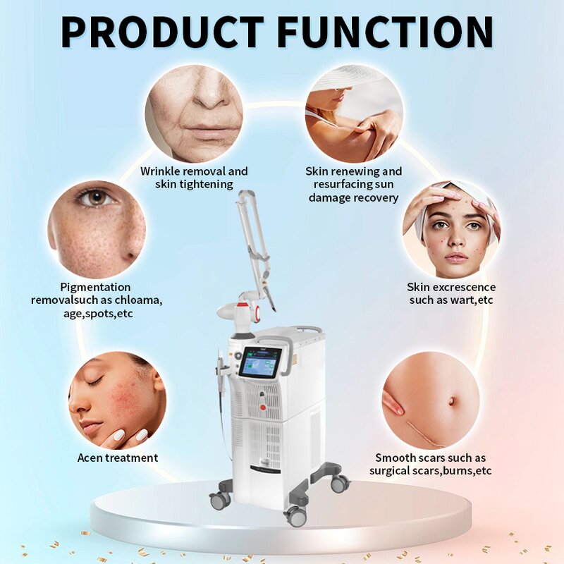 Fractional CO2 Laser Machine Manufacturer - Professional 60W 10600nm Acne Freckles Stretch Mark Removal Beauty Equipment