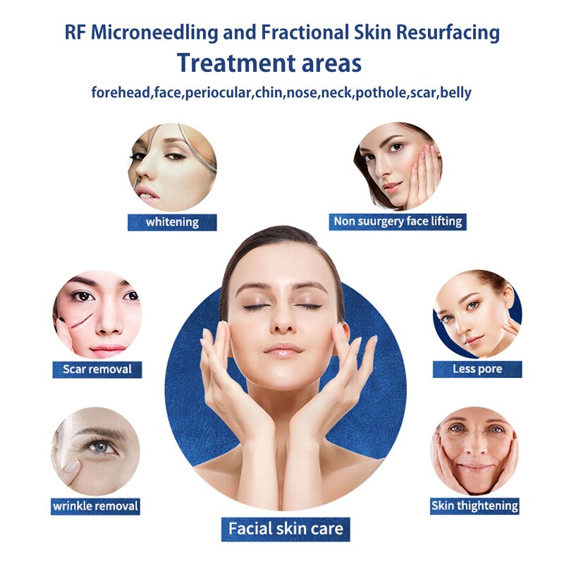 Fractional Microneedle RF - 2025 Desktop Cold Hammer Face Lifting Stretch Marks Remover Anti-Aging Beauty Device