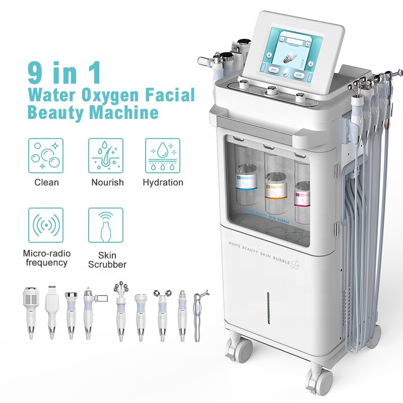 NOVA NV-WX9 Oxygen Machine Manufacturer - Top Sale 9-in-1 Deep Cleaning Vacuum Dermabrasion 8 Inch Touch Screen Commercial Use