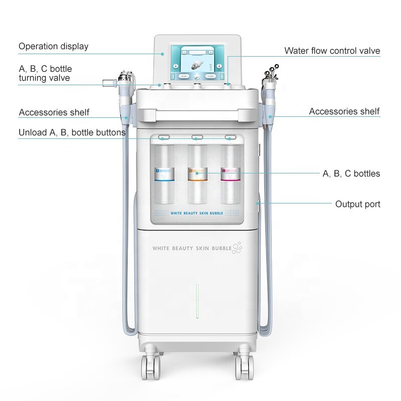 NOVA NV-WX9 Oxygen Machine Manufacturer - Top Sale 9-in-1 Deep Cleaning Vacuum Dermabrasion 8 Inch Touch Screen Commercial Use