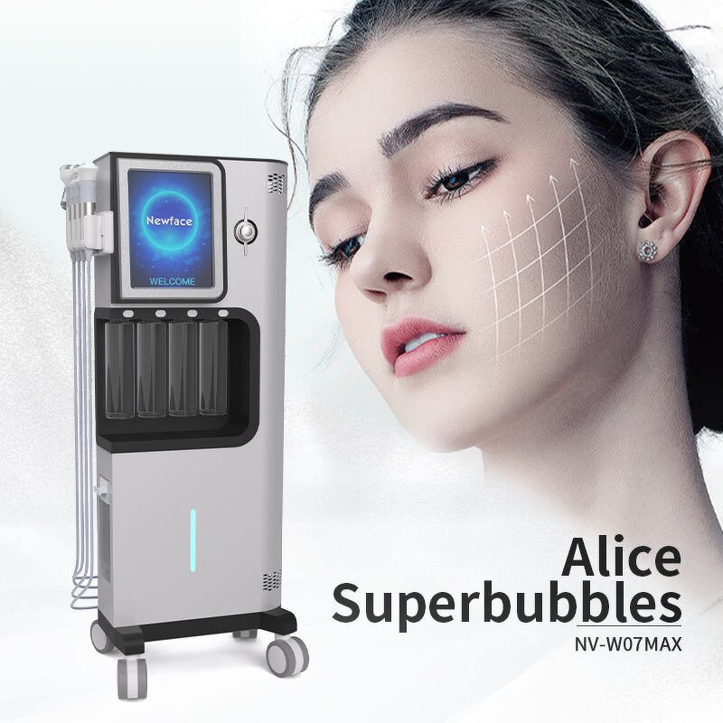 Alice Bubble Oxygen Machine - Hot Selling 7 in 1 Water Deep Cleaning Facial US/IT Plug Salon Equipment