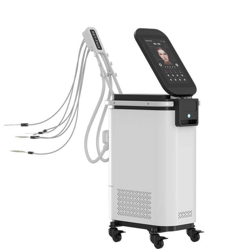PE Face Machine - 2025 ABS Electromagnetic V Facial Ems RF Wrinkle Removal Face Lifting Salon Device