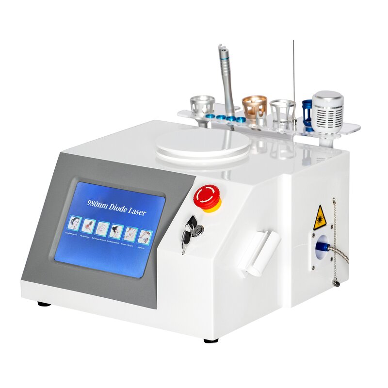 Diode Laser Lipolysis - Professional 980nm 1470nm Fat Vascular Red Blood Removal Endolaser Clinic Machine