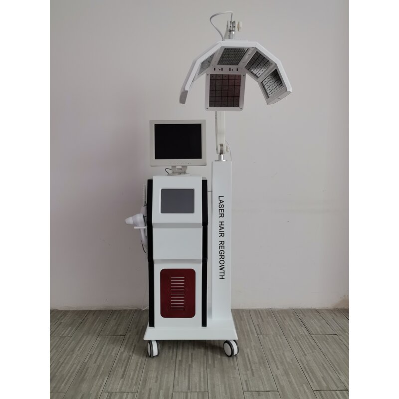 650nm Laser Hair Growth - Anti-hair Loss Scalp Revitalization 4 Handles Air Cooling Salon Device