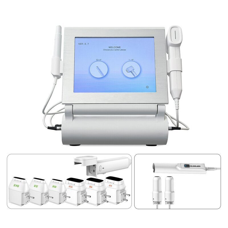 8D Hifu Machine Manufacturer - 2 in 1 Multi-row Skin Tightening 15-inch Touch Screen 360 Degree Handle Salon Device