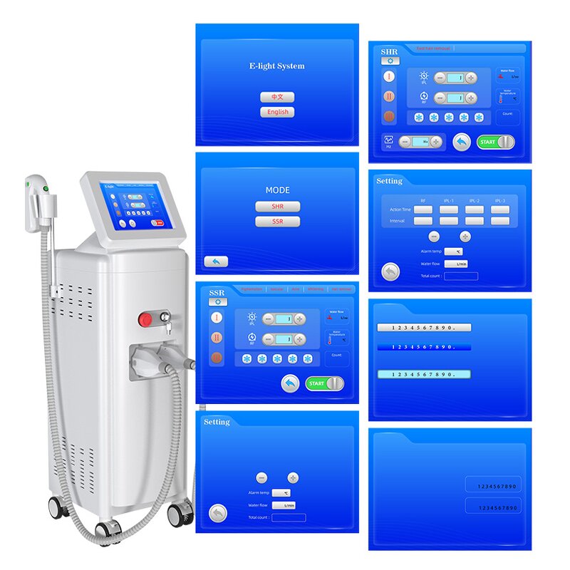 Elight IPL Machine - Hair Removal Skin Rejuvenation Whitening Acne Spot Removal Dual Handles Salon Device
