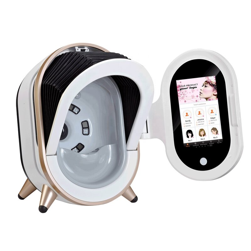 3D Skin Analyser - RGB UV PL 3 Spectrum Magic Mirror Beauty Salon Facial Skin Analysis Instrument