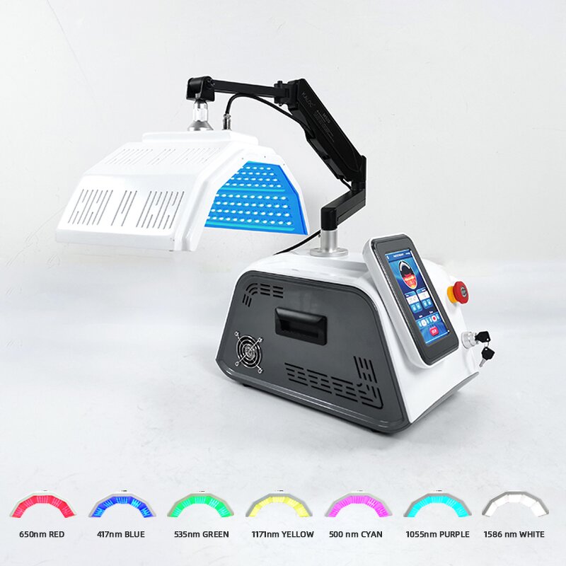 NOVA LED PDT Mask - 7-Color Touch Screen 200W 1-Year Warranty Face Neck Skin Care Salon Equipment
