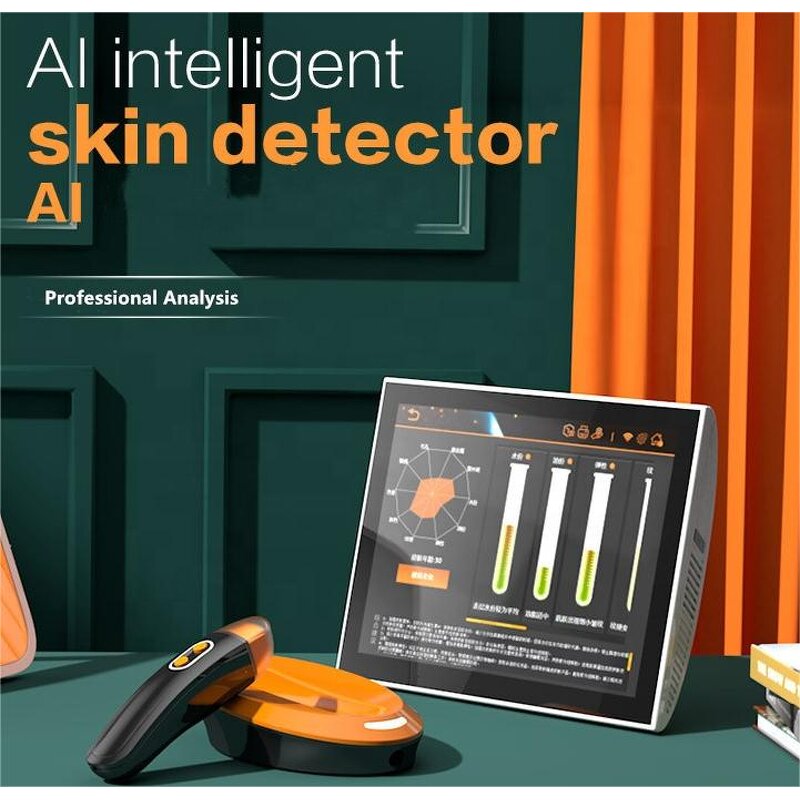 3D Skin Analyzer Machine - Acne Pigmentation Analysis 3D Topography 18 Inch Screen Home Salon Equipment
