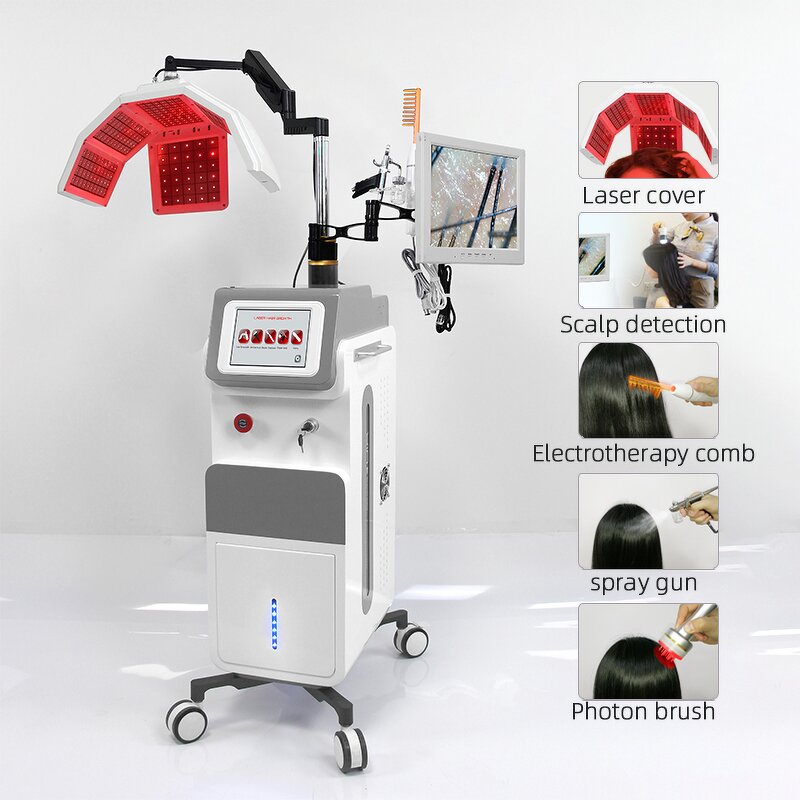 Laser Hair Growth Device - 650nm Lift Regenerate Hair Reduce Inflammation Visual Beauty Salons Equipment