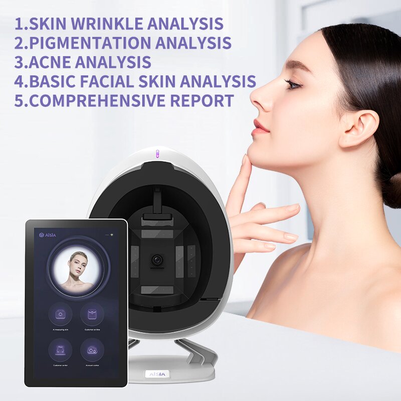 3D Skin Analyzer Machine - 2025 Smart Mirror Facial Face Scanner 3D Facial Analysis Salon Beauty Equipment