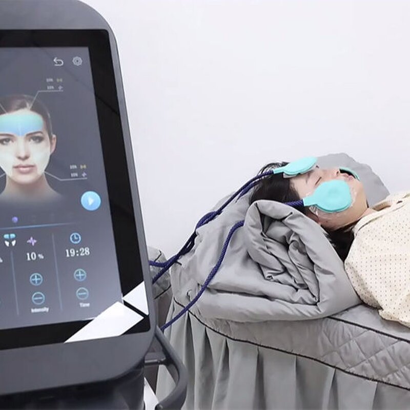 PE Face Machine - 2025 ABS Electromagnetic V Facial Ems RF Wrinkle Removal Face Lifting Salon Device