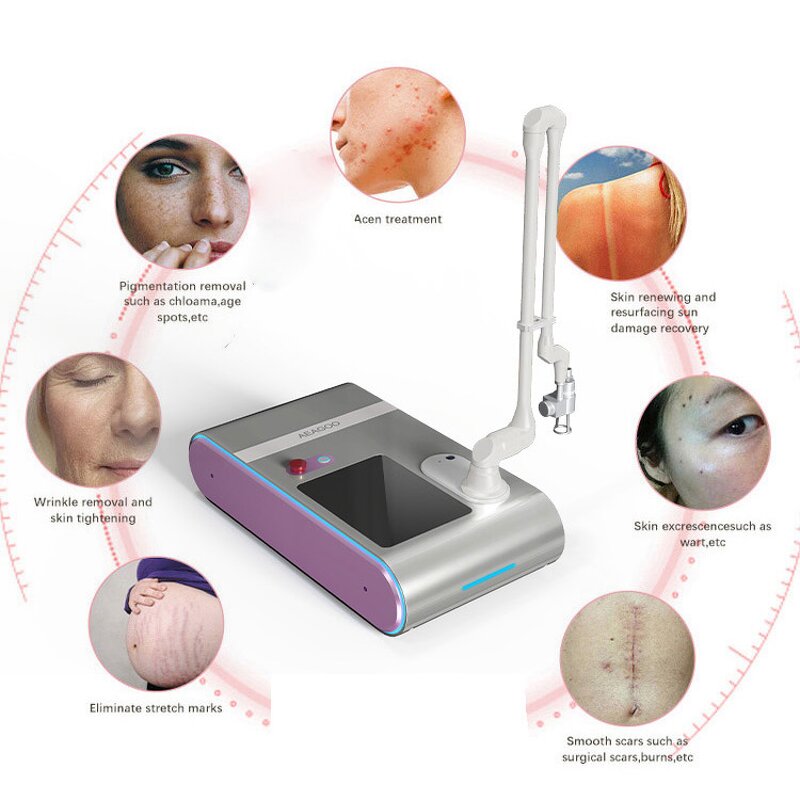 Fractional CO2 Laser Machine Manufacturer - 60W 10600nm Portable Commercial Acne Scar Removal Skin Resurfacing RF Metal Tube