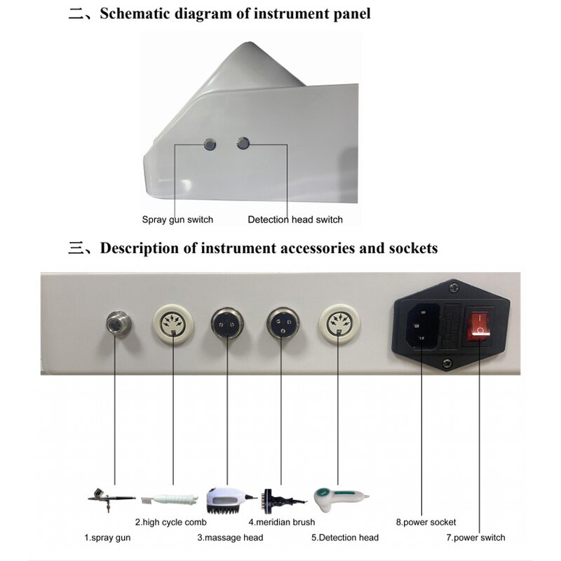 Hair Growth Machine - HOT Desktop Air Cooling Infrared 5-in-1 Hair Analyzer Scalp Care Salon Equipment