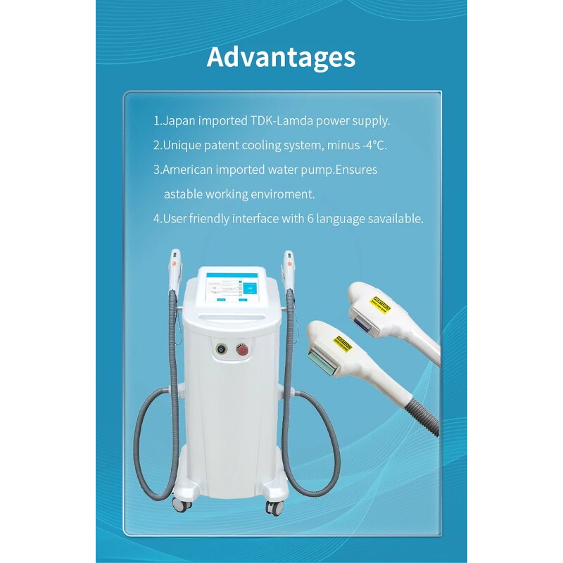 Elight Opt IPL Machine - 2025 Laser Beauty Equipment for Permanent Hair Removal Salon Use