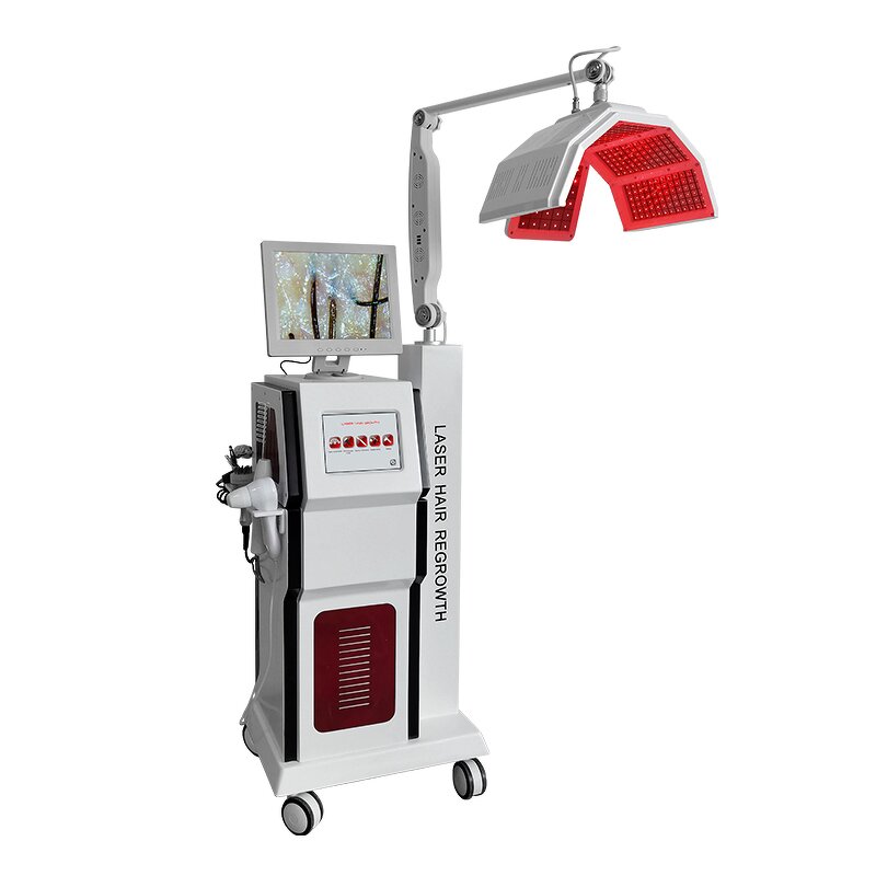 650nm Laser Hair Growth - Anti-hair Loss Scalp Revitalization 4 Handles Air Cooling Salon Device