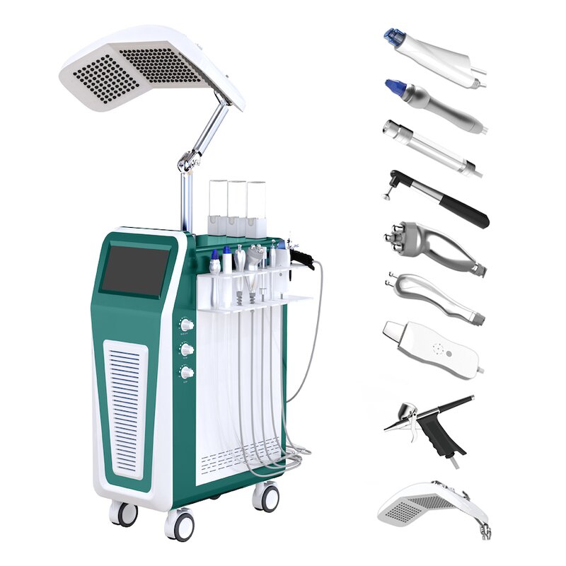 9-in-1 Hydra Machine Manufacturer - Hydro Water Peel PDT LED Light Therapy Facial Skin Rejuvenation Whitening 7 Color
