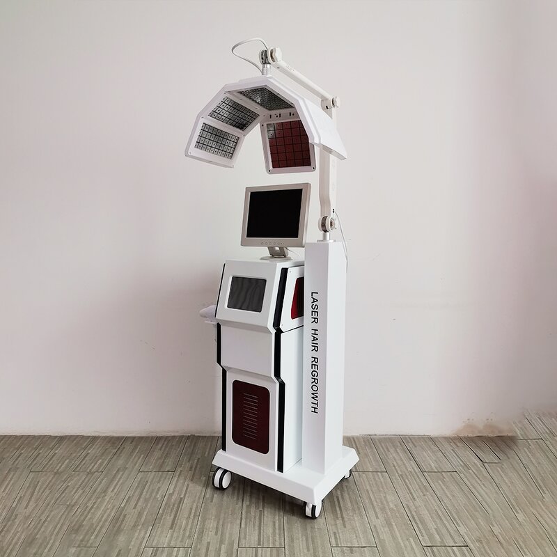 650nm Laser Hair Growth - Anti-hair Loss Scalp Revitalization 4 Handles Air Cooling Salon Device