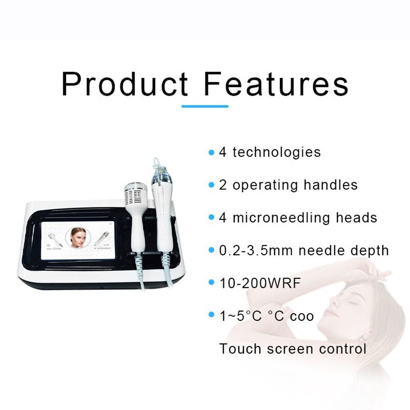 RF Microneedling Machine - Hot Selling Desktop Air Cooling Cold Therapy Whitening Skin Rejuvenation Salon Device