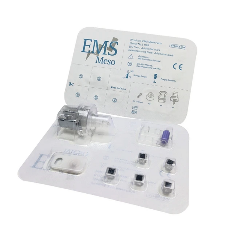 EMS Microcrystalline Head - Monocrystalline Silicon Replacement Set Injector Mesotherapy Gun US Lips Care