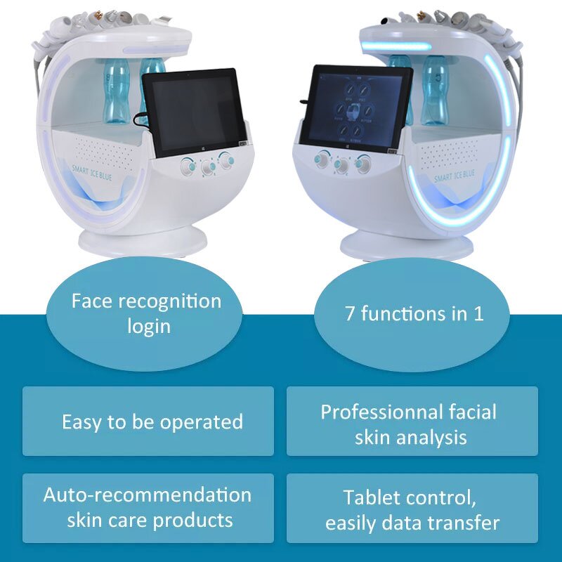 Skin Analyzer Machine Manufacturer - Portable Intelligent Smart Ice Blue System Salon Beauty Equipment