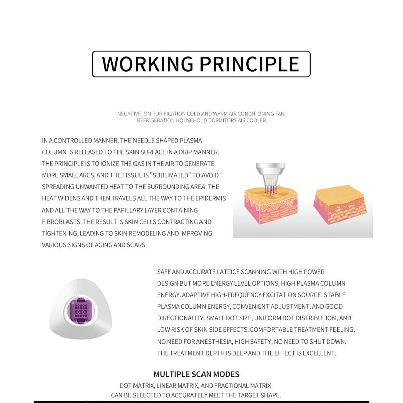 3 Handles Plasma Device - Facial Salon Wrinkle Removal Face Lifting Acne Removal Beauty Equipment