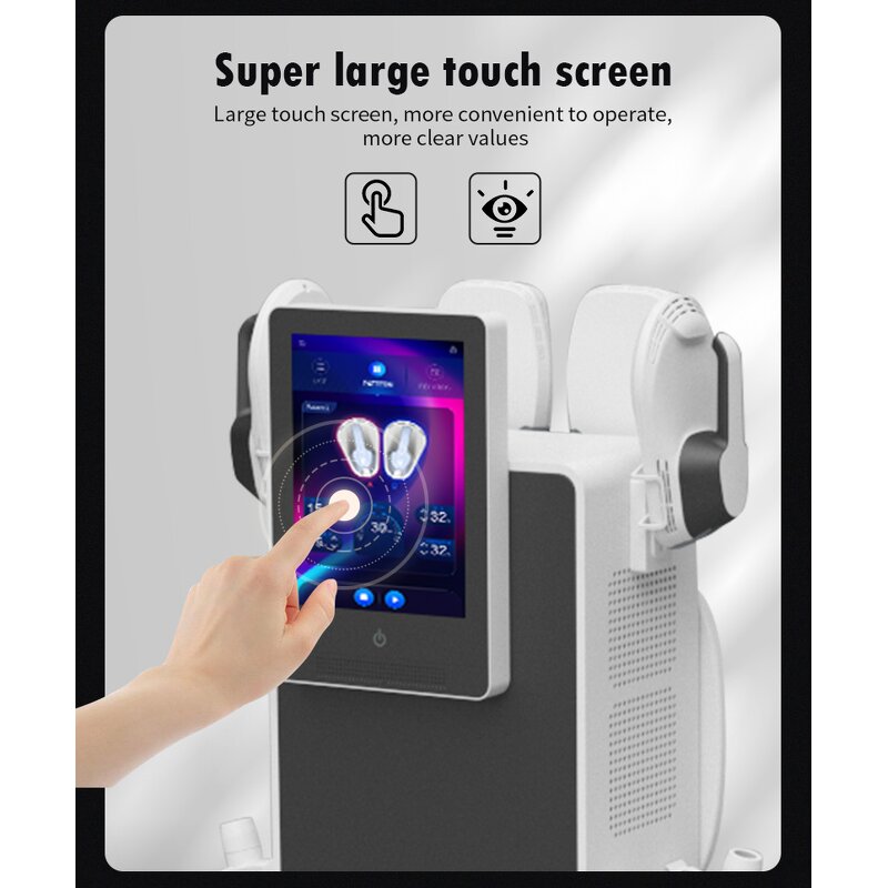 EMS Body Sculpting Machine Manufacturer - High Frequency 200hz 4 Handles Muscle Building Fat Burning Salon Device