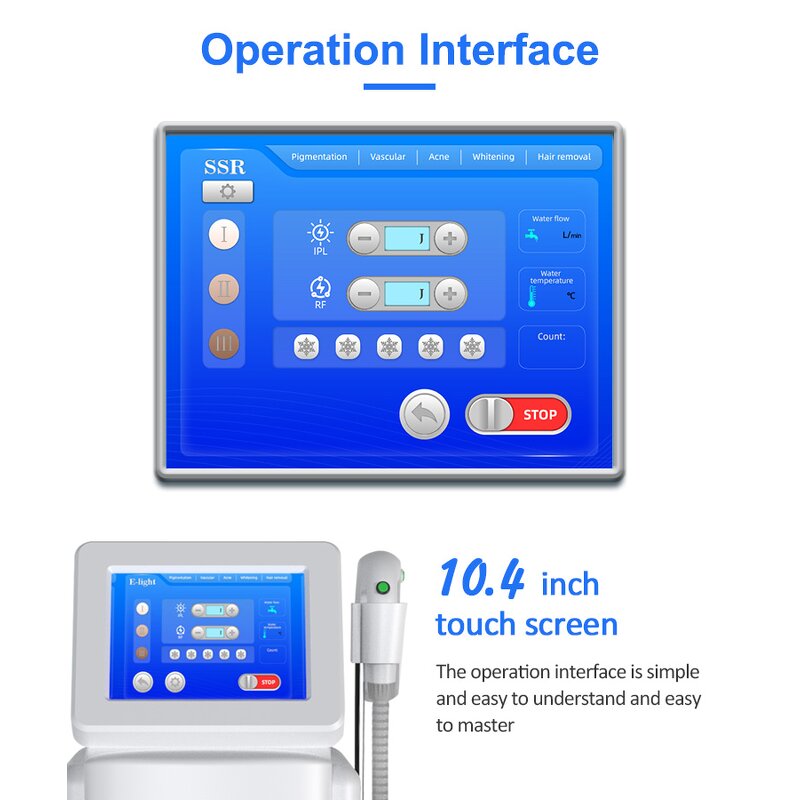 IPL E-light Laser - 2000W Salon Skin Rejuvenation Permanent Hair Tattoo Removal Cooling System Opt Technology