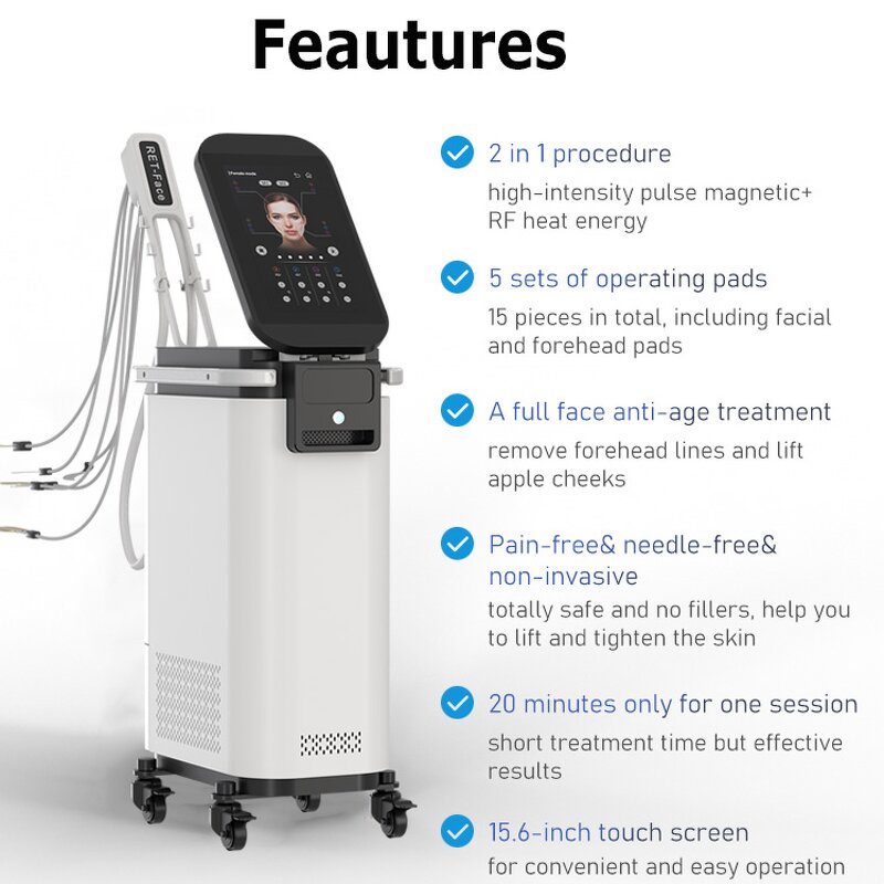 Magnetic Pulse RET Machine - Face PE Skin Lifting Ems Sculpting Standing Wrinkles Remover Skin Firming