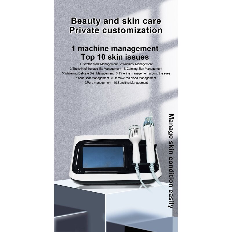 NOVA RF-2 Mesotherapy Machine - RF Microneedle Cold Therapy 7-inch Touch Screen Desktop Factory Price