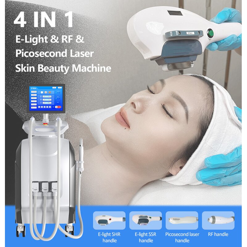 3 in 1 Opt Beauty Machine - E Light IPL RF Nd Yag Laser Hair Tattoo Removal Face Lifting Pico Laser