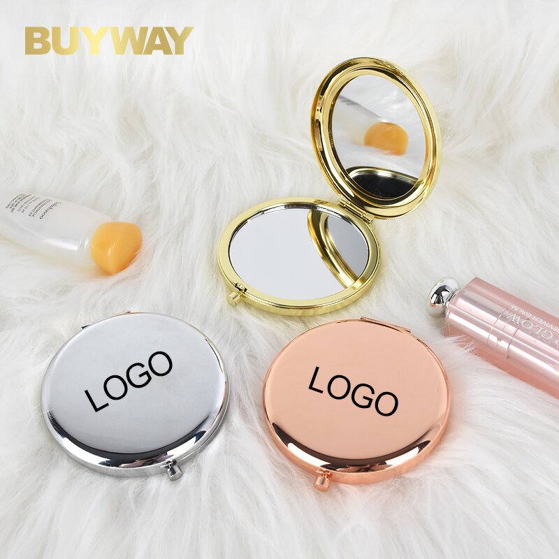 Foldable Makeup Mirror Manufacturer - OEM 2X Magnet Portable Custom Private Label Pocket Cosmetic Mirror