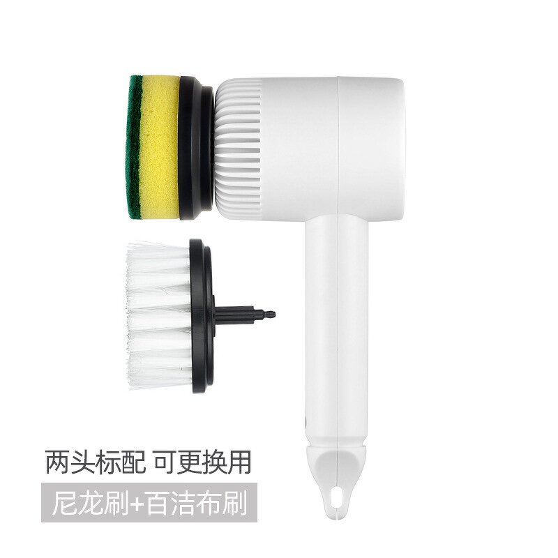 Electric Cleaning Brush Manufacturer - Multi-Functional Long-Handle Dish Bottle Brush Replaceable Plastic Head