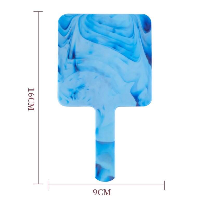 Handheld Makeup Mirror Manufacturer - Portable Pattern Small Size Student On-The-Go Cosmetic Mirror