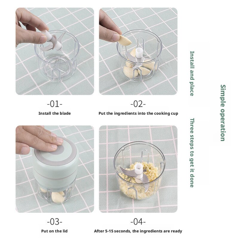 Electric Garlic Press Manufacturer - Meshed Garlic Masher Meat Stirring Machine Kitchen Press Crusher