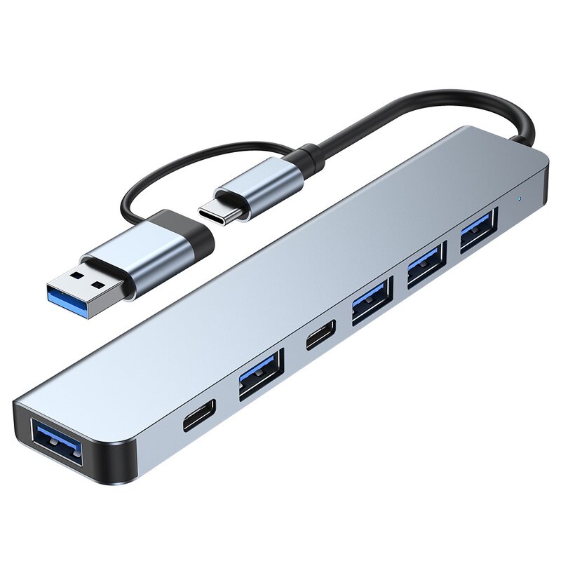 USB 2.0 Hub Manufacturer - Aluminum Alloy 5Gbps 1-to-4 Port Laptop USB Expansion Splitter